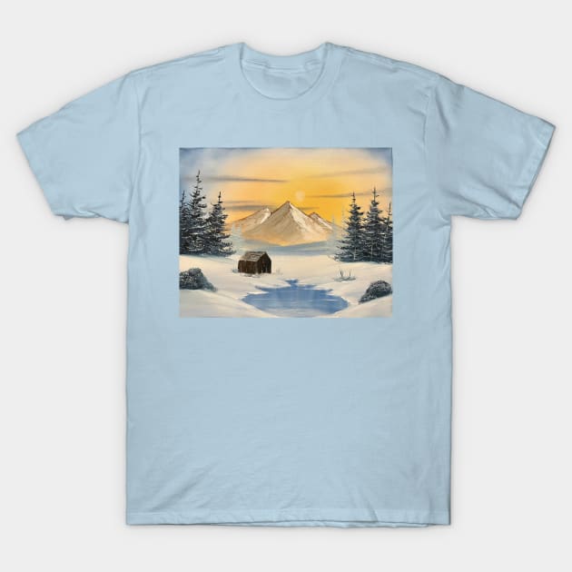 Winter Evergreens T-Shirt by J&S mason